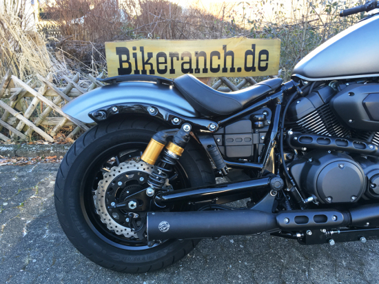 SALE: Falcon Double Groove / Yamaha SCR 950 Scrambler / 2-1 Endschalldämpfer / EURO 4 /  KAT / blackmatt / ABE