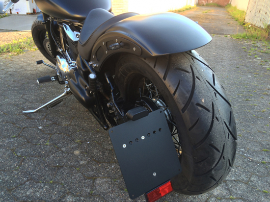 TB Solo-Einzelsitz / schwarz / YAMAHA XVS 650 / Heckfender RAI / Spooky