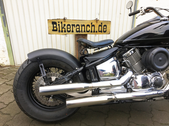 Nur bei uns: BR - Schwingsattel - 3D - Rahmenplatte / schwarz / Yamaha XVS 1100 / alle Heckfender