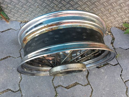 Hinterrad - Felge, gebr. / 4,5 x 15" - YAMAHA XVS 1100 / Chrom - Top-Zustand