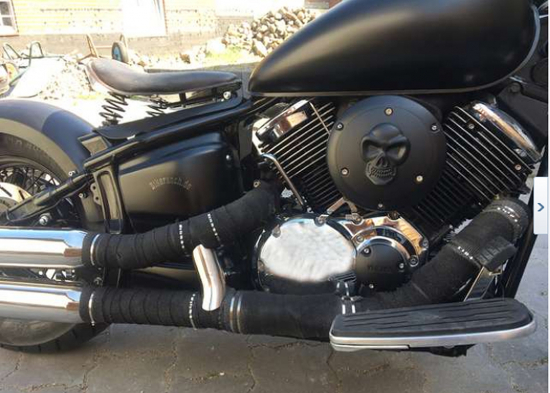 Nur bei uns: BR - Schwingsattel - 3D - Rahmenplatte / Stahl roh / Yamaha XVS 1100 / alle Heckfender