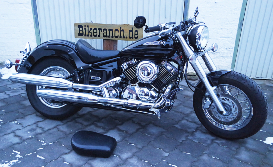 Original - Fenderstruts - Schutzblechhalter - schwarz gepulvert / Yamaha DragStar XVS 650 - CLASSIC / 1 Paar