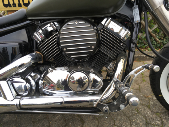 SALE: FALCON - vorverlg. Fußrasten-Anlage / 7 cm / Yamaha XVS 1100 Custom + Classic / Tüv