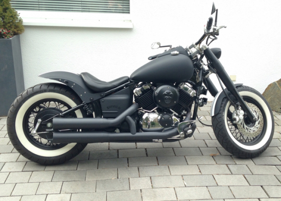 BR-Ceramic-Black - Falcon Double Groove / Komplettanlg. / Kawasaki VN 800 / ohne KAT / EG-BE