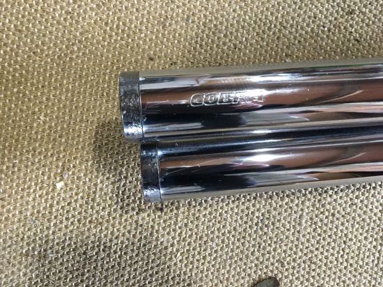 Komplett-Auspuffanlage / Cobra / chrom / HD Softail-Modelle / ohne Tüv