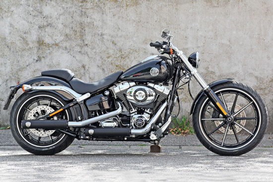 PENZL - Retro LIne Auspuffset verstellbar / black / Harley Pro Street Breakout / 2016 / EG-BE