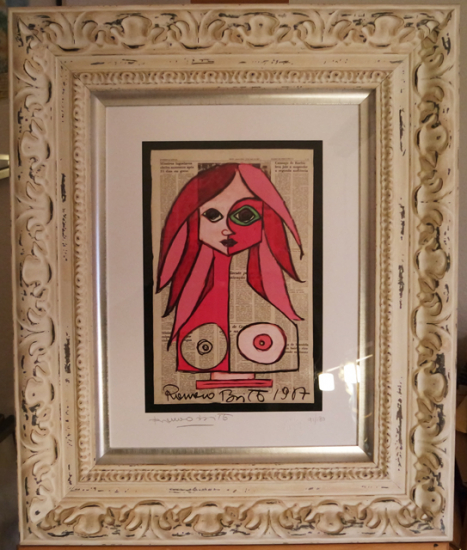 R.Britto - ROSADA - Britto-Druck auf Künstlerpapier / inkl. toller Rahmung / limitiert / signiert / von 180 / 56 x 86 x 5 cm