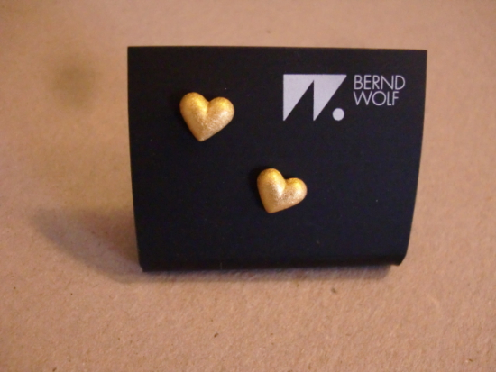 Ohrstecker Herz / Goldschmiede Manufaktur Bernd Wolf / Schmuck
