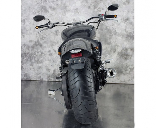 Eagle Iron SlipOn-Auspuff / "Slash Cut" / chrom / YAMAHA XV 1700 Road Warrior / EG-BE