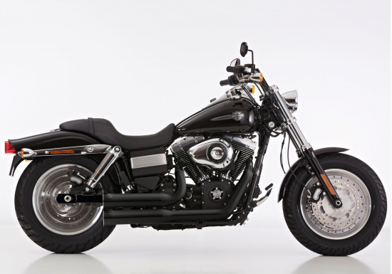 Angebot: Falcon Double Groove Komplettanlg. / KAT / poliert / HD Dyna Fat Bob / ab 2008 / EG-BE