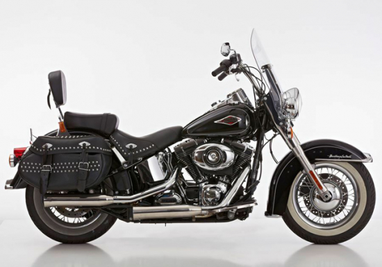 FALCON Double Groove / Slip On / poliert / HD Softail / ab 2017 / EG-BE