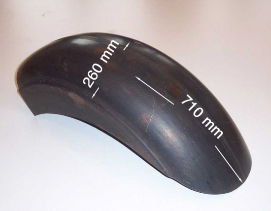 MB HECKFENDER / Stiletto Schutzblech Round / 15 - 17" / W 260 x L 710 mm