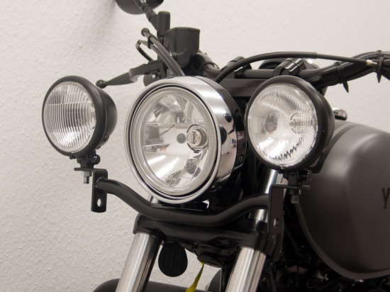 FE Lampenhalter für Zusatzscheinwerfer / black / Yamaha XV 950 Bolt / Racer
