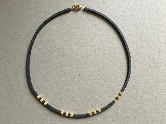 Halskette Hämatin matt Kette / Goldschmiede Manufaktur Bernd Wolf / Schmuck