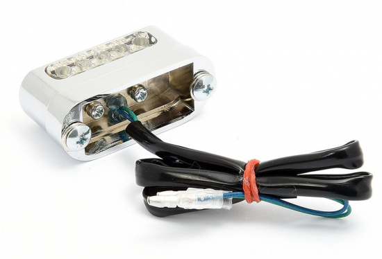 LED - Kennzeichenleuchte - Alu / chrom / universal / E-Zeichen