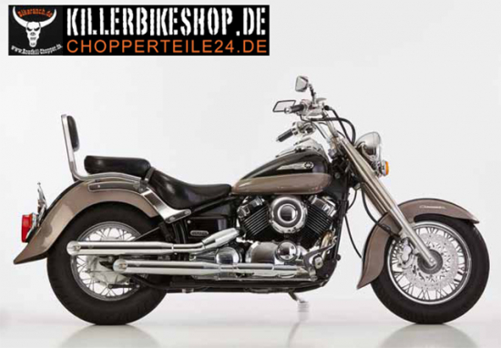 Nur bei uns ! BR - Falcon "Cromo Line" Auspuffanlage / Yamaha XVS 650 + Classic / ab 2003 / ABE