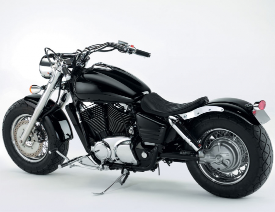 MB HECKFENDER Stahlblech roh / inkl. Fenderstruts schwarz / Honda VT 750 SPIRIT RC 50/53 / Tüv