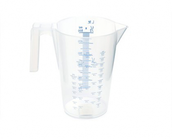 DO Messbecher / 0,5 l / PP / transparent / mit Skala ml/%