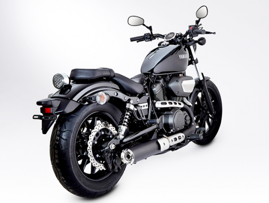 MILLER 2-1 - Avenger K - KAT / Endschalldämpfer - blackmatt / Yamaha XV 950 / R / Bolt / EG-BE