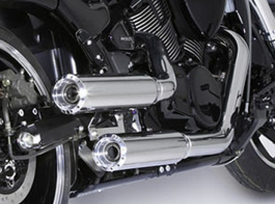 SALE: MILLER 2-2 - Bronco - silber - EURO4 / Harley Softail MW8-Modelle ST1 / Komplettanlage / EG-BE