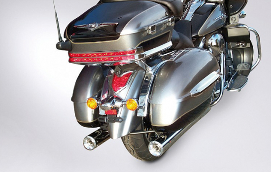 SALE: MILLER - Magellan - 2-2 - silber / Kawasaki VN 1700 Voyager / SlipOn / KAT / ABE