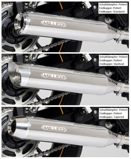 MILLER - Nexus - 2-2 - silber / Kawasaki VN 1500 / 1600 MS + Classic / Komplettanlage / EG-BE
