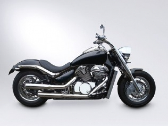 MILLER "Cubana" Komplettanlage / mit KAT / poliert / Suzuki C / VLR 1800 R + RT / EG-BE