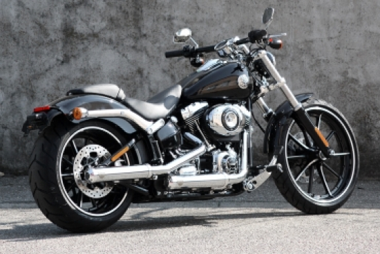 PENZL - Retro Line Auspuffset verstellb. / fein gebürstet / Harley Pro Street Breakout / 2016 / EG-BE