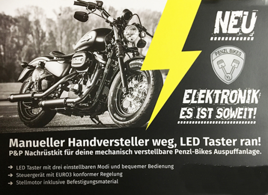 PENZL - LED-Taster / Elo-Umrüstkit / Handversteller weg - LED-Taster ran! / legal nutzbar!