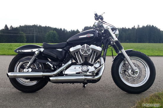 SALE: PENZL - Neo Classic Auspuffset verstellbar / fein gebürstet / Harley Sportster / bis 2003 / EG-BE