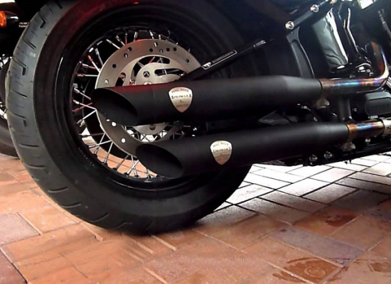 PENZL - Neo Classic - Auspuffset verstellb. / schwarz / Harley Sportster / bis 2003 / EG-BE
