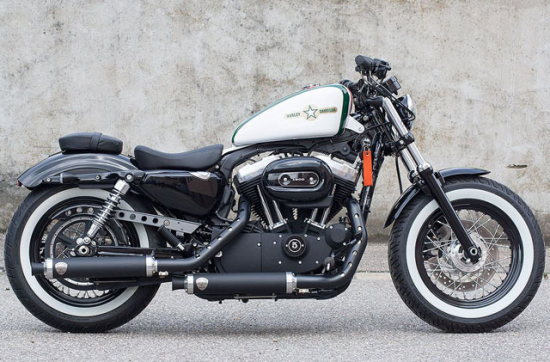 PENZL - Retro Line Auspuffset verstellbar / chrom / Harley Sportster / bis 2003 / EG-BE