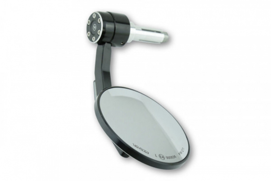 HS Lenkerendenspiegel - CONERO - mit LED-Blinker / universal / schwarz 1 Stck