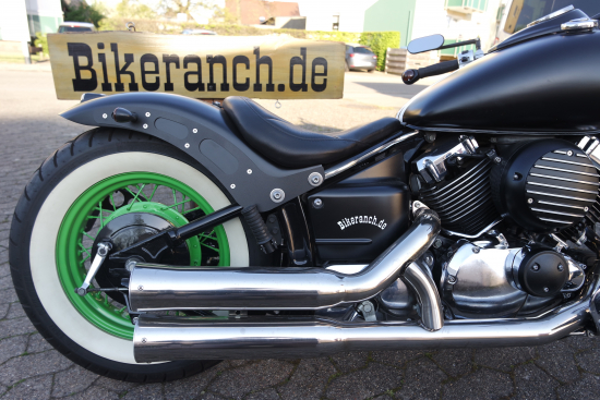 BR-FAHRERSITZ / flach / BR-Design / Yamaha XVS 650  / für Custom + TB-RAI-Heckfender