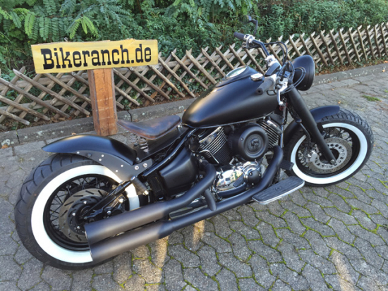 BR - Schwingsattel Echtleder / VINTAGE - LOOK / handmade / Schwarz-grau / Unikat!