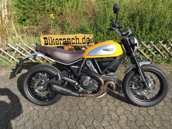 NEU: SHARK DSX-10 / Edelstahl black / DUCATI Scrambler 800 / ABE