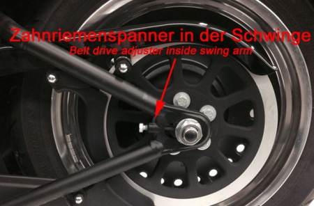 seitl. MB-Kennzeichenh. Kompl.-Set / chrom / 1" Zoll Achse / HD Softail - ab 2008  / TÜV