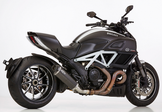 SHARK DSX-10 / Edelstahl carbon / DUCATI Diavel / bis 2016 / ABE