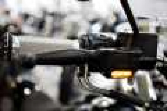 TB - LED Mini Blinker Stripe chrom - dark / Paar / Harley Softail - ab 2015 / E-Zeichen