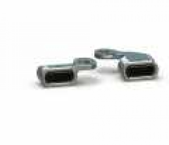 TB LED Mini Blinker Stripe / poliert - KlarGlas / Paar / HD Touring hydr. Kupplung / E-Zeichen