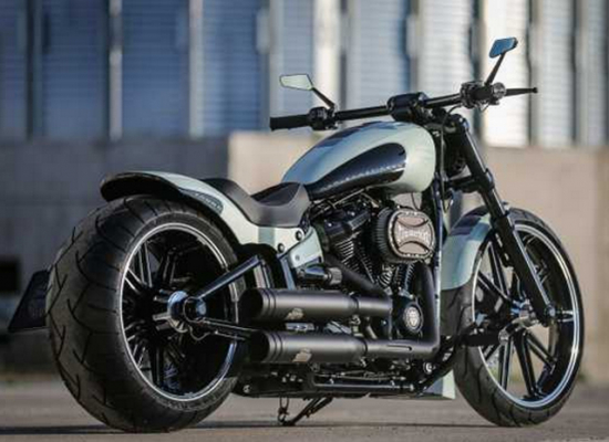 TB HECKFENDER Steel / FatBoy, Breakout & FXDR ab 2018 / 260 mm / 18" Rad / ohne Rücklicht / Tüv