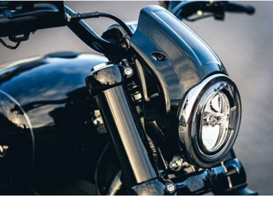 TB - Headlamp Cap / schwarz / Street Bob FXBB/S & Standard FXST - ab '18. / ab 2018