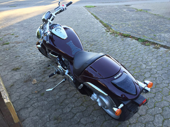BR DARK - CUSTOM LED - RÜCKLICHT / Smoke-Black / Suzuki VZR  1800 M / E-Zeichen