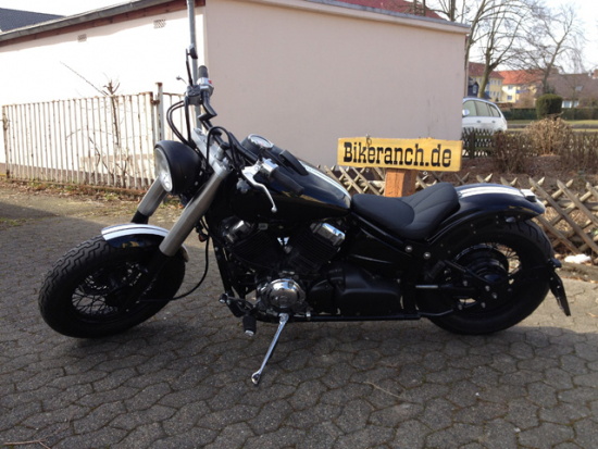 BR-FAHRERSITZ / flach / BR-Design / Yamaha XVS 650  / für Custom + TB-RAI-Heckfender