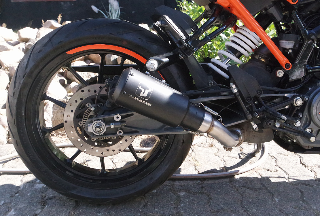 KILLERBIKESHOP.DE IXIL IXRACE MK2 Edelstahl black Endtopf KTM Duke RC 125 390 17 20