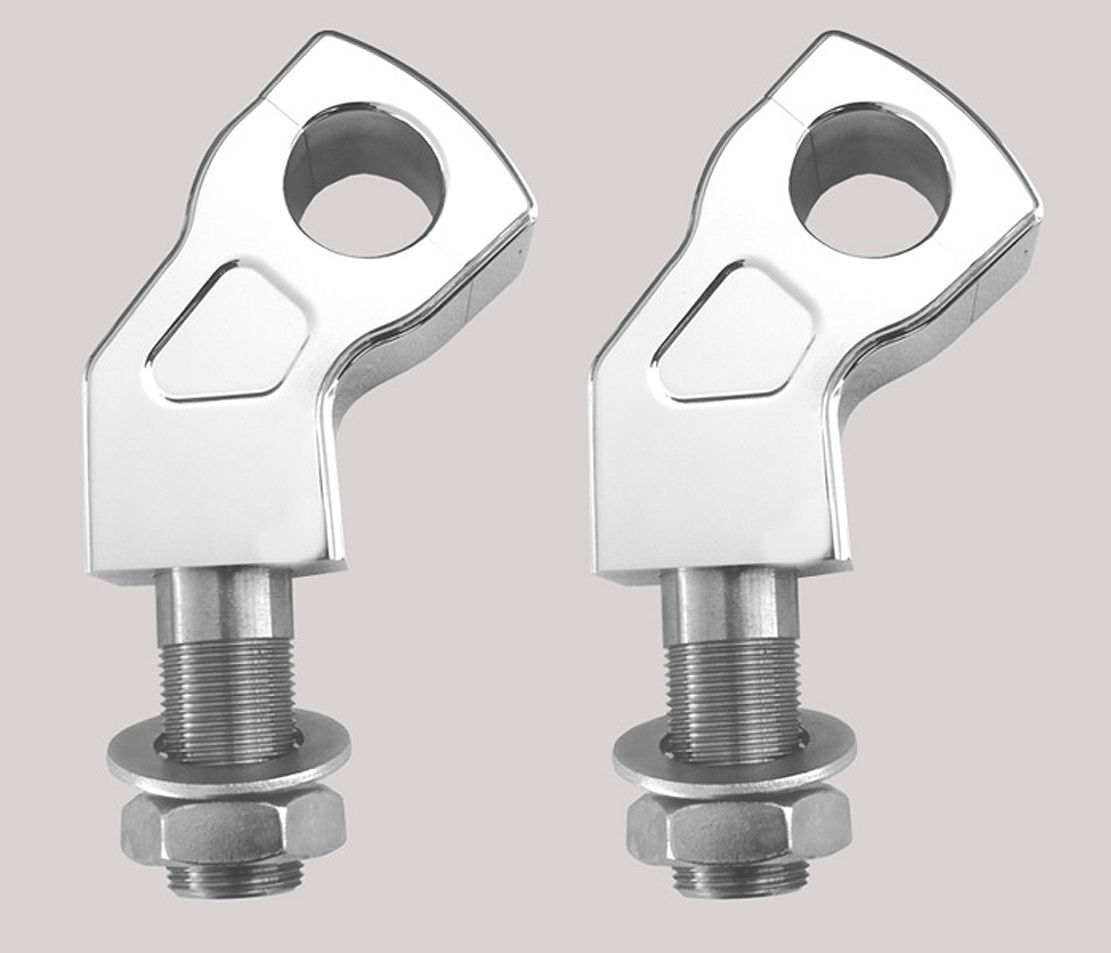 RISER ALU / silber poliert / Curved Style / 60 mm