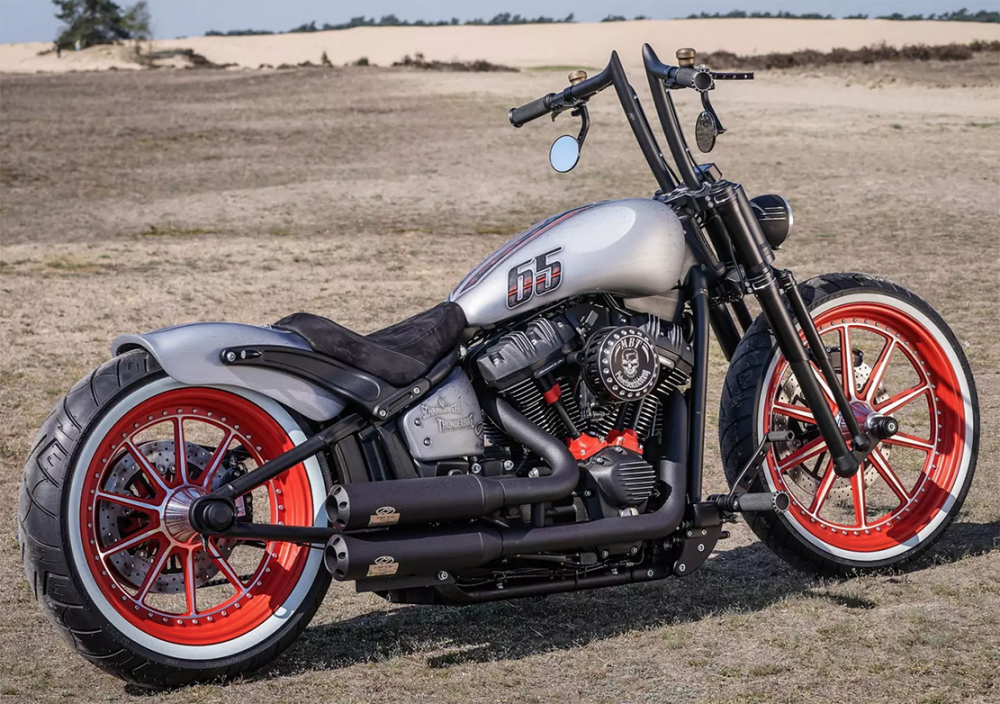 TB - Sitzschale GFK -  HARLEY DAVIDSON / Softail 180 mm / 18" - Heckfender Shorty GFK