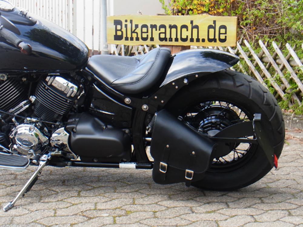 MB Stahlfelge - black + Speichen 6 x 15 + Schwingenumbau / für Breitreifen 200 mm / Yamaha XV 1600 / Tüv