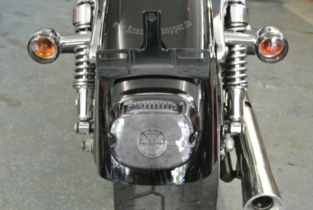 BR DARK-CUSTOM Blinker / Smoke-Black / 1 Paar / Yamaha XVS 650 / 1100 Classic / XVZ 1300