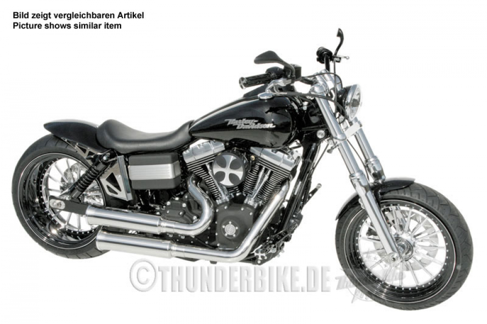TB EINZELSITZ "FatBob" / Echtleder / schwarz / für HD Dyna Heckfender FatBob